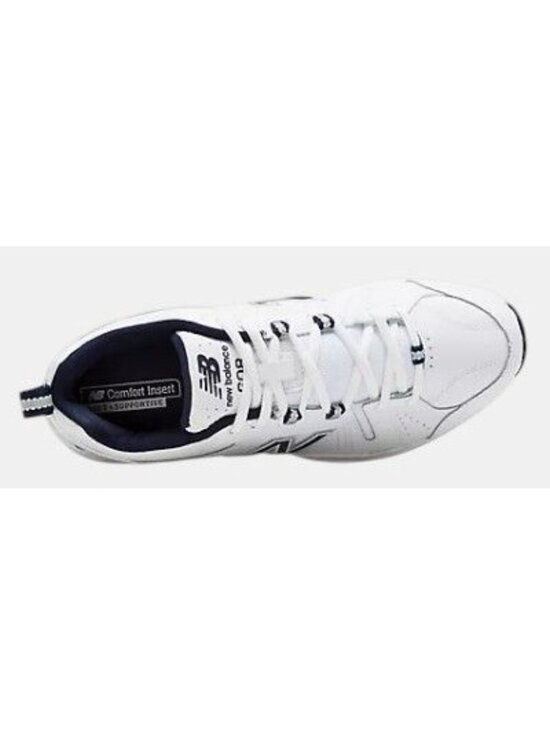 New Balance 608 V5 Training Shoe with ABZORB midsole White/Navy Mens Size 12 NEW main image 5